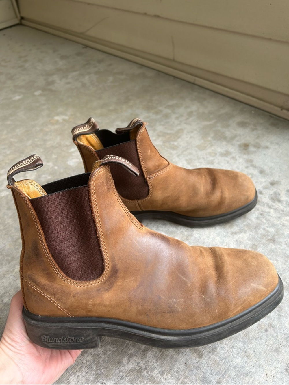 Blundstone Leather Chelsea Boots Brown 8